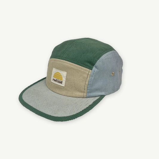 Rad Kid Five Panel Splice Cord Cap | Lagoon