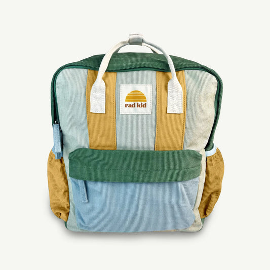 Corduroy Splice Eco Kids Backpack | Lagoon