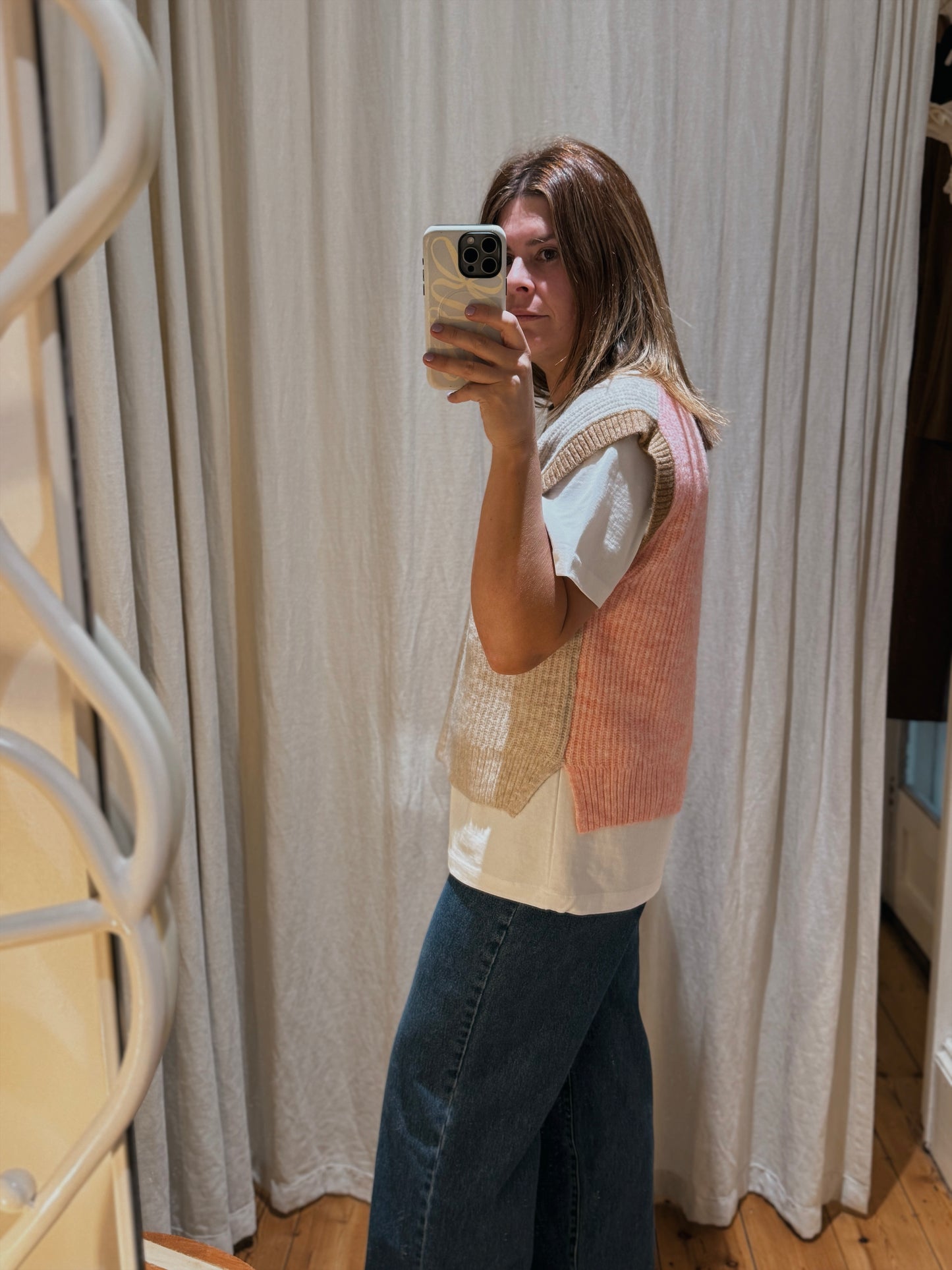 Plush Love Vest | Pink Combo