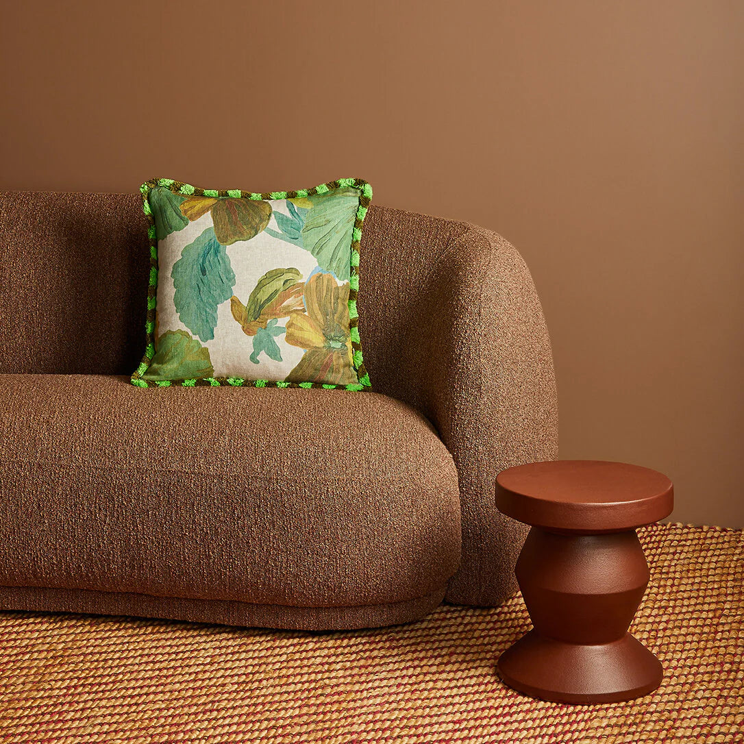 Wild Pansy Verde 50cm Cushion