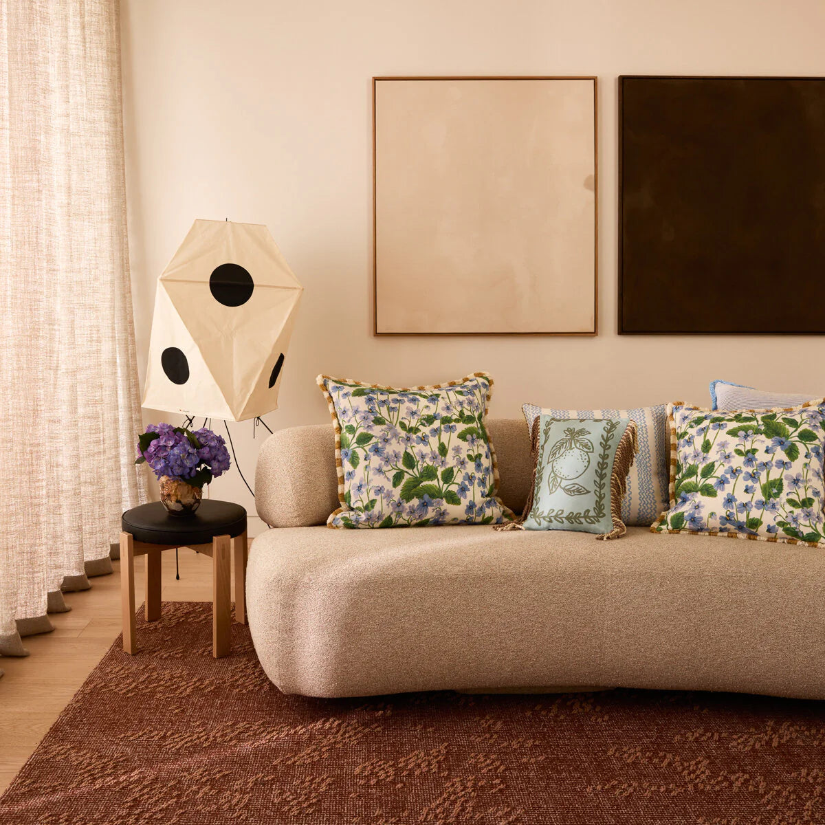 Lilas Blue 50cm Cushion