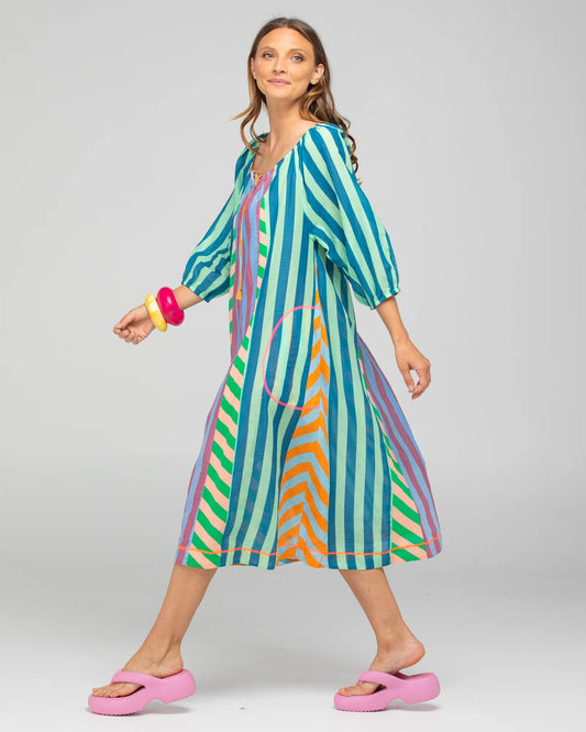 Lucia Dress | Capri Stripe