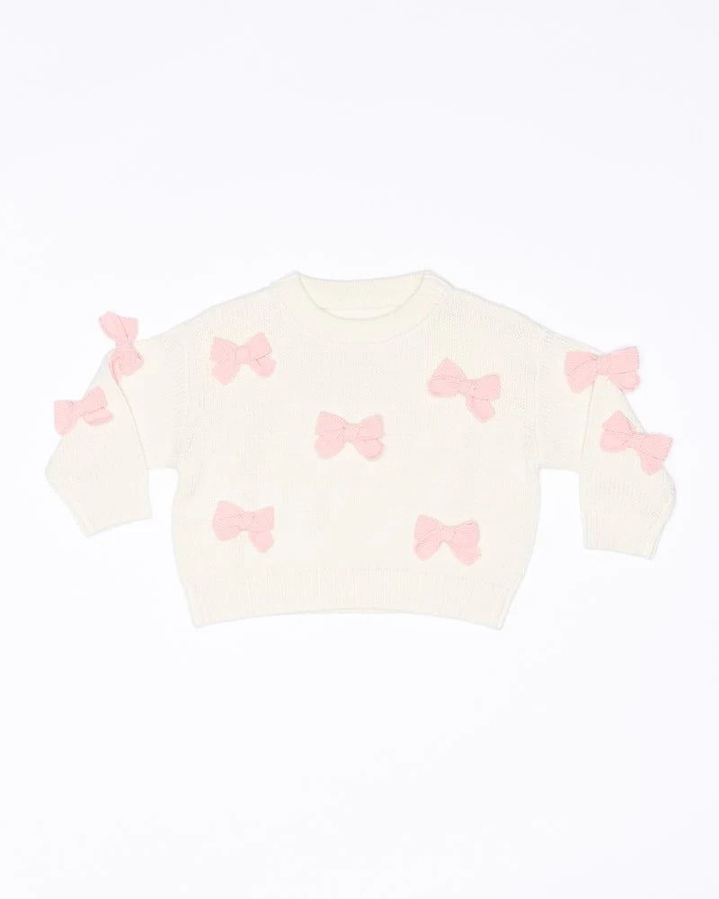 Bow Knit Jumper | Cream