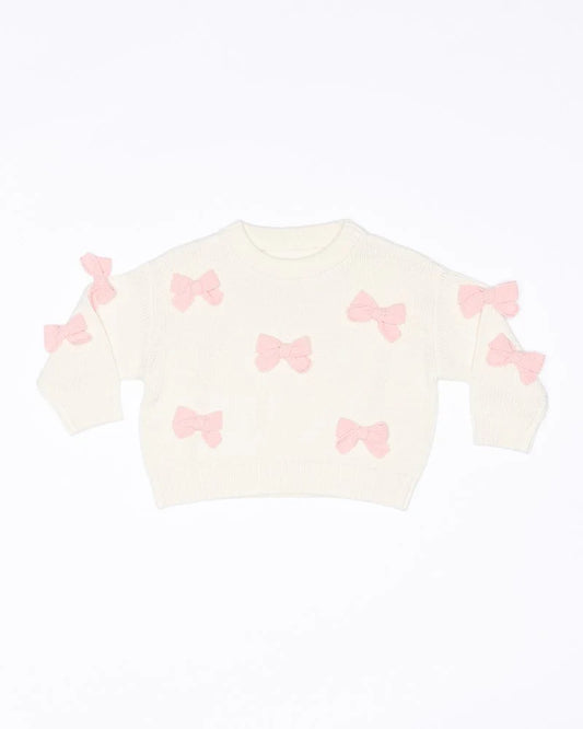 Bow Knit Jumper | Cream