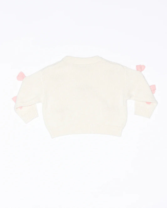 *BACK IN STOCK* Bow Knit Jumper | Cream