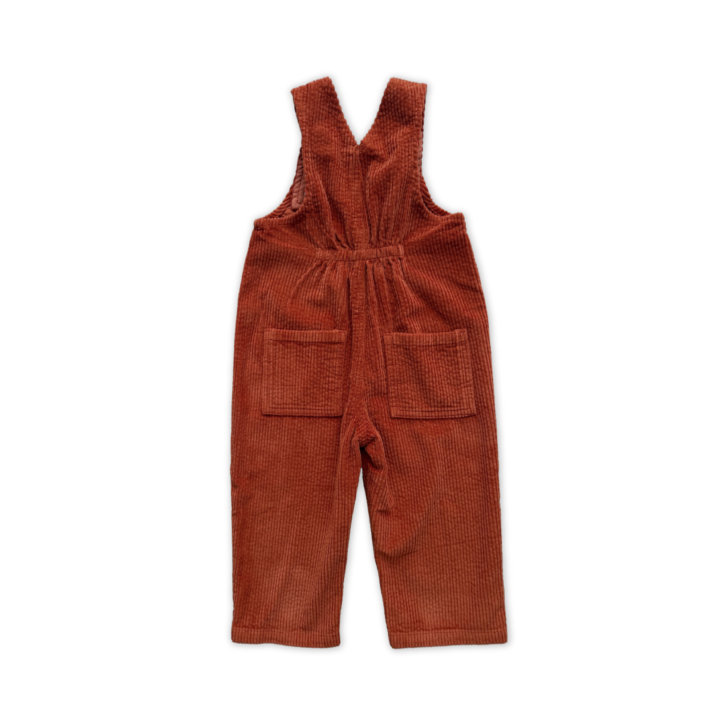 Organic Cord Overalls | Brick
