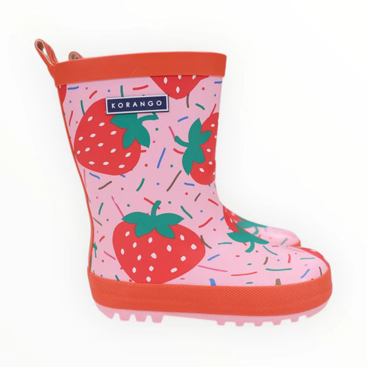 Strawberries & Sprinkles Gumboot | Pink