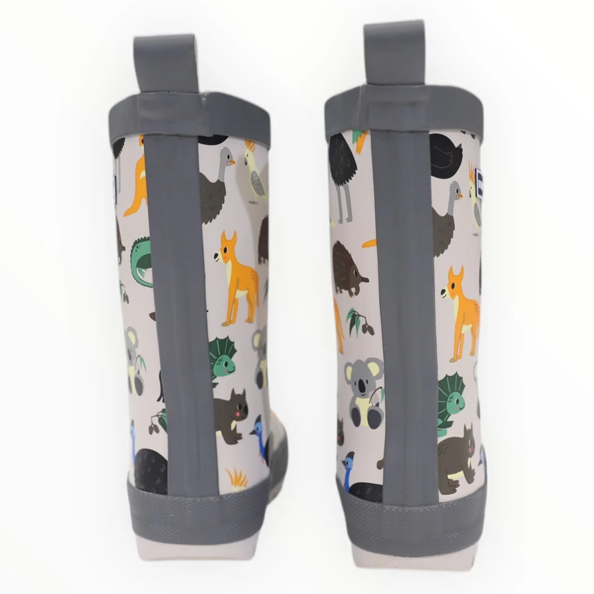 Australian Animal Printed Gumboot | Grey