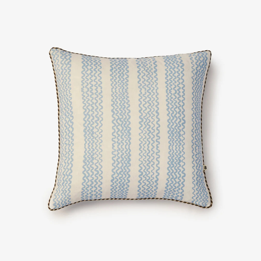 Mini Waves Soft Blue 50cm Cushion