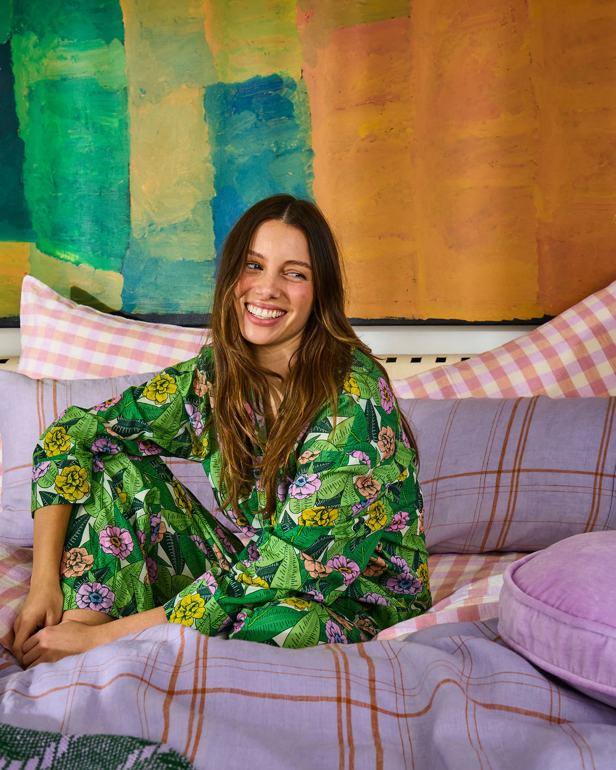 Adult Cotton Long Sleeve Shirt and Pant Pyjama | In Bloom