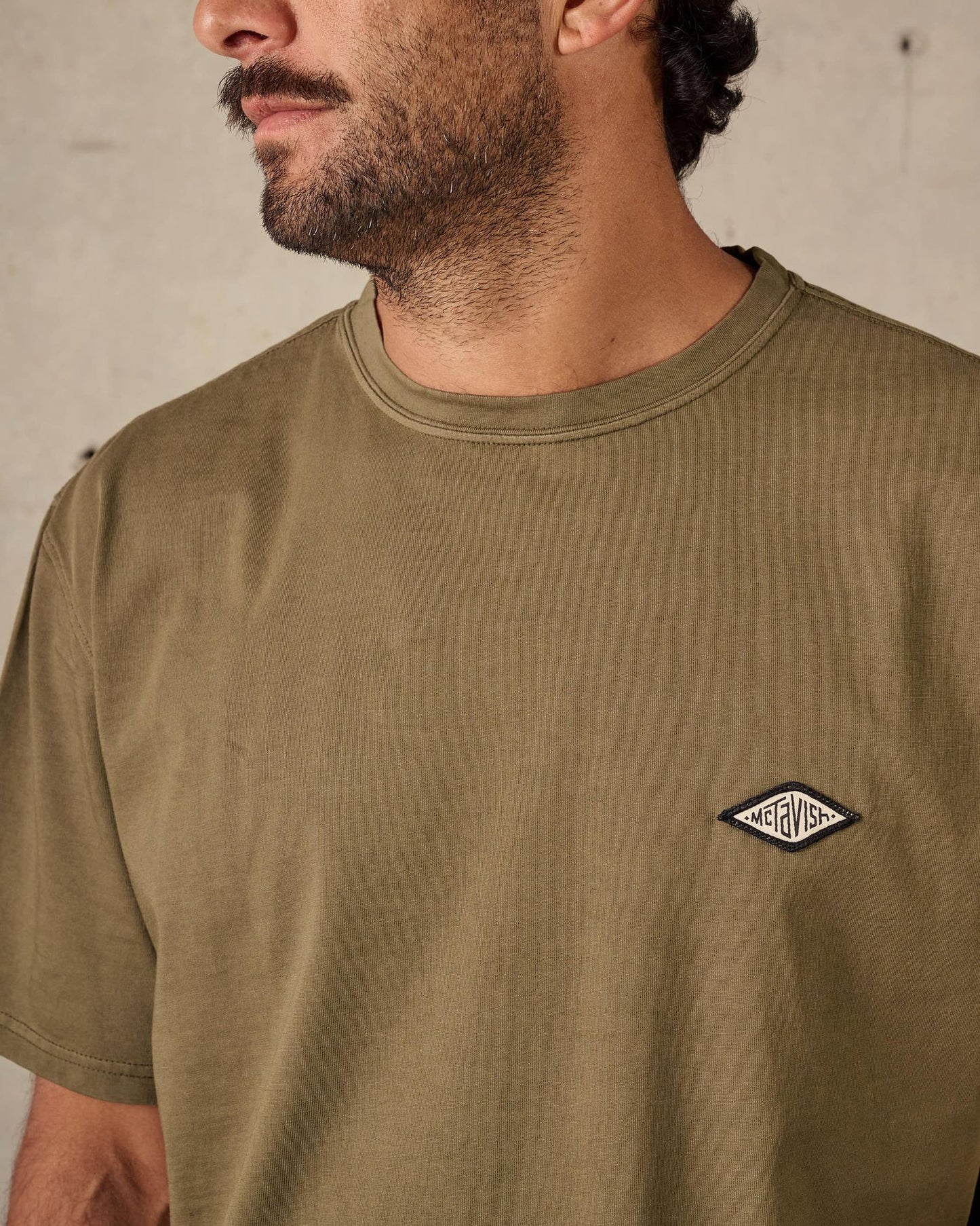 Boxy Diamond Tee | Dark Green