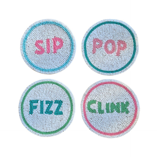 Beaded Coaster Set of 4