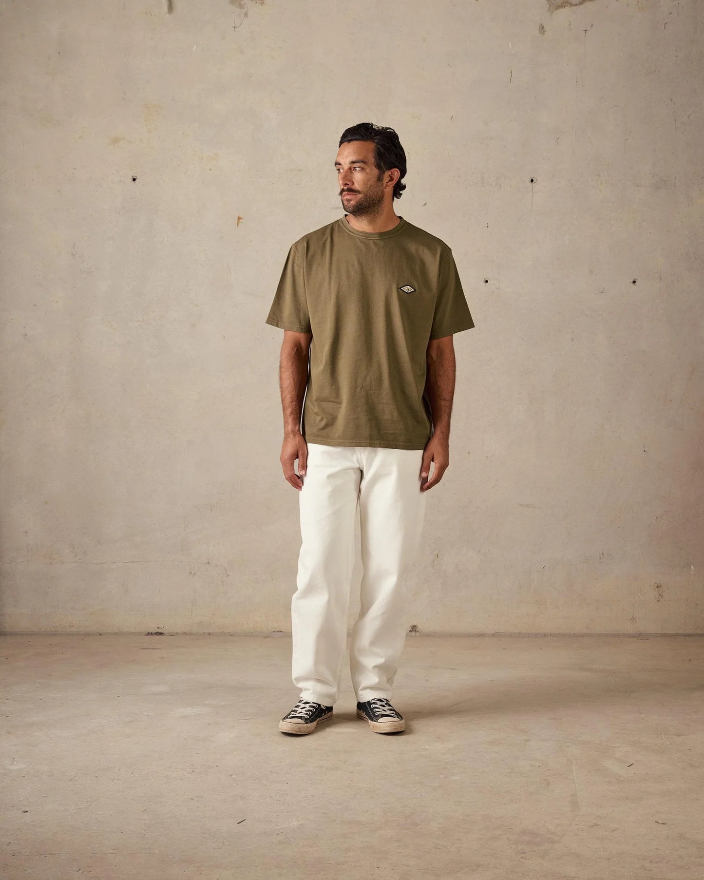 Boxy Diamond Tee | Dark Green