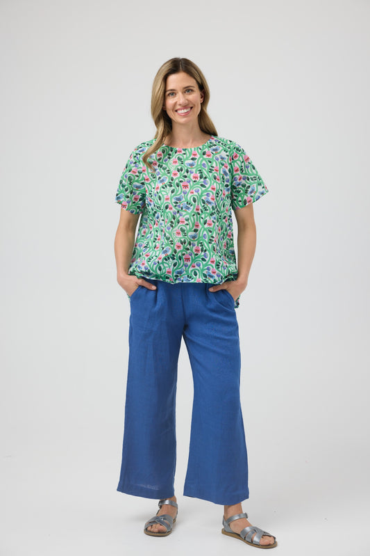 Zimmi Top | Birds & Flowers