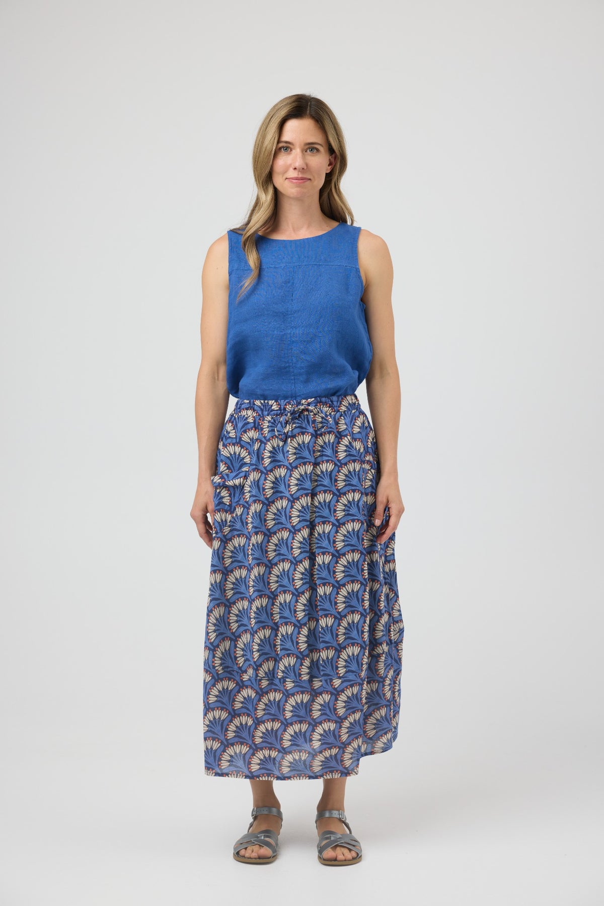 Pocket Panel Skirt | French Flower