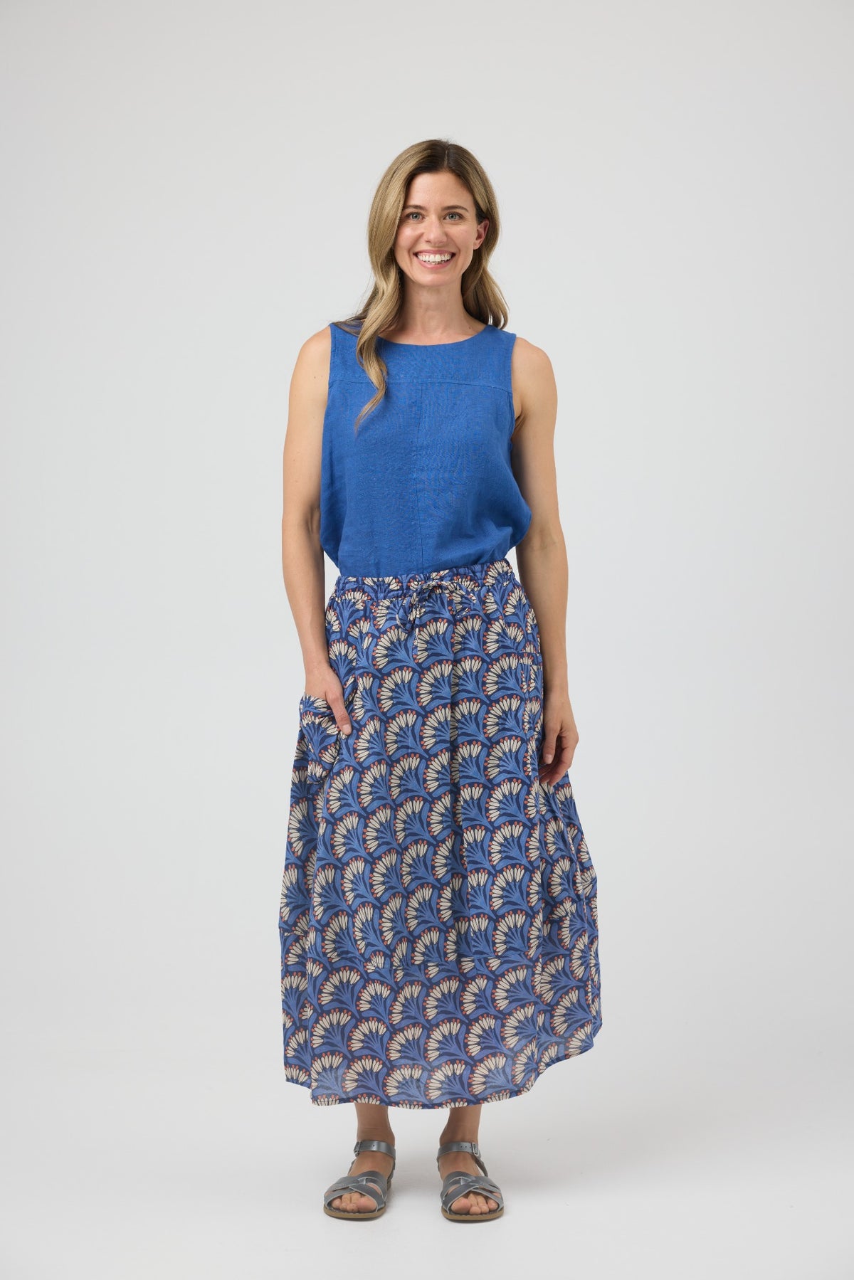 Pocket Panel Skirt | French Flower