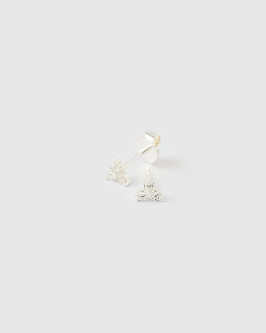 Cassia Stud Earrings | Silver