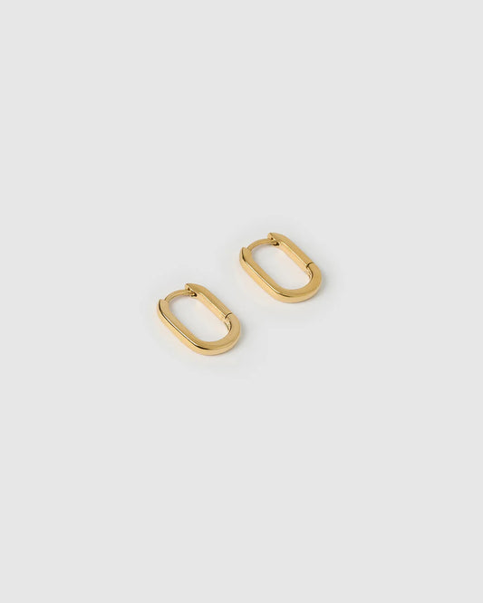Link Up Gold Hoop Huggies | Small