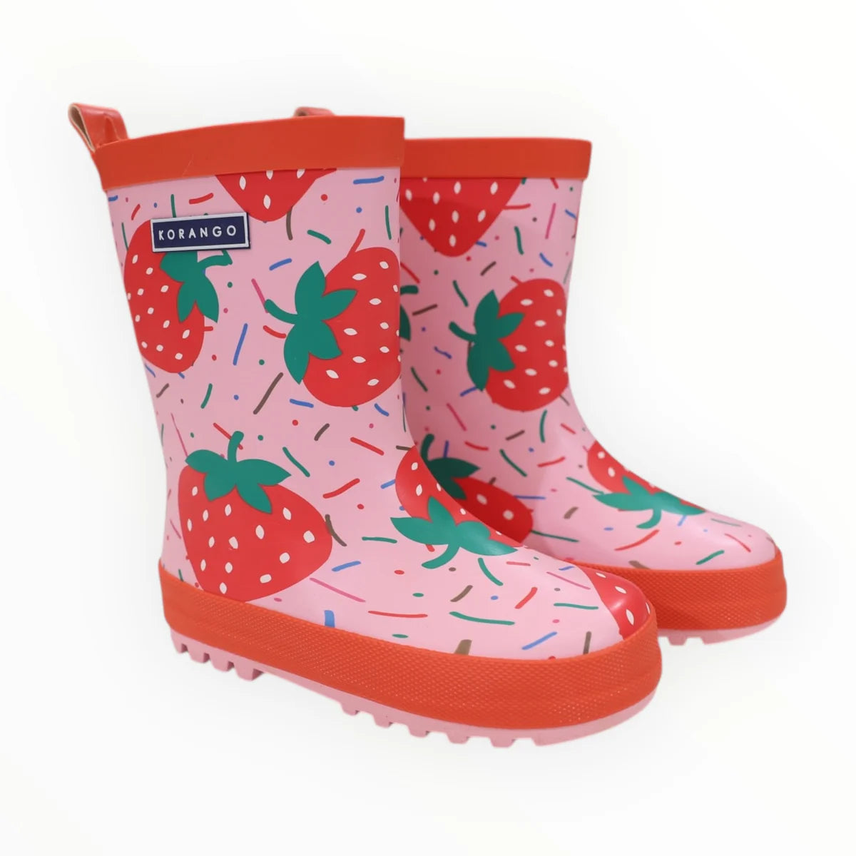 Strawberries & Sprinkles Gumboot | Pink
