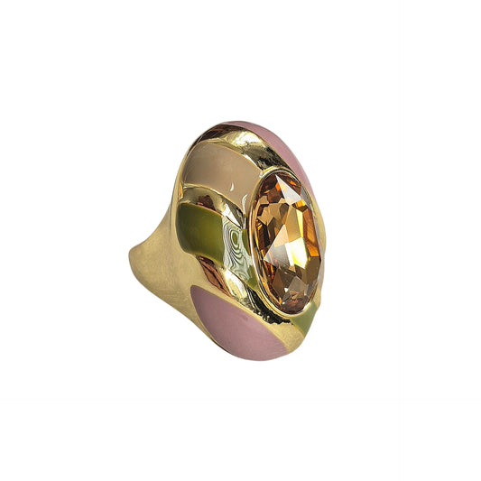 Enamel Ring | Pink/Green