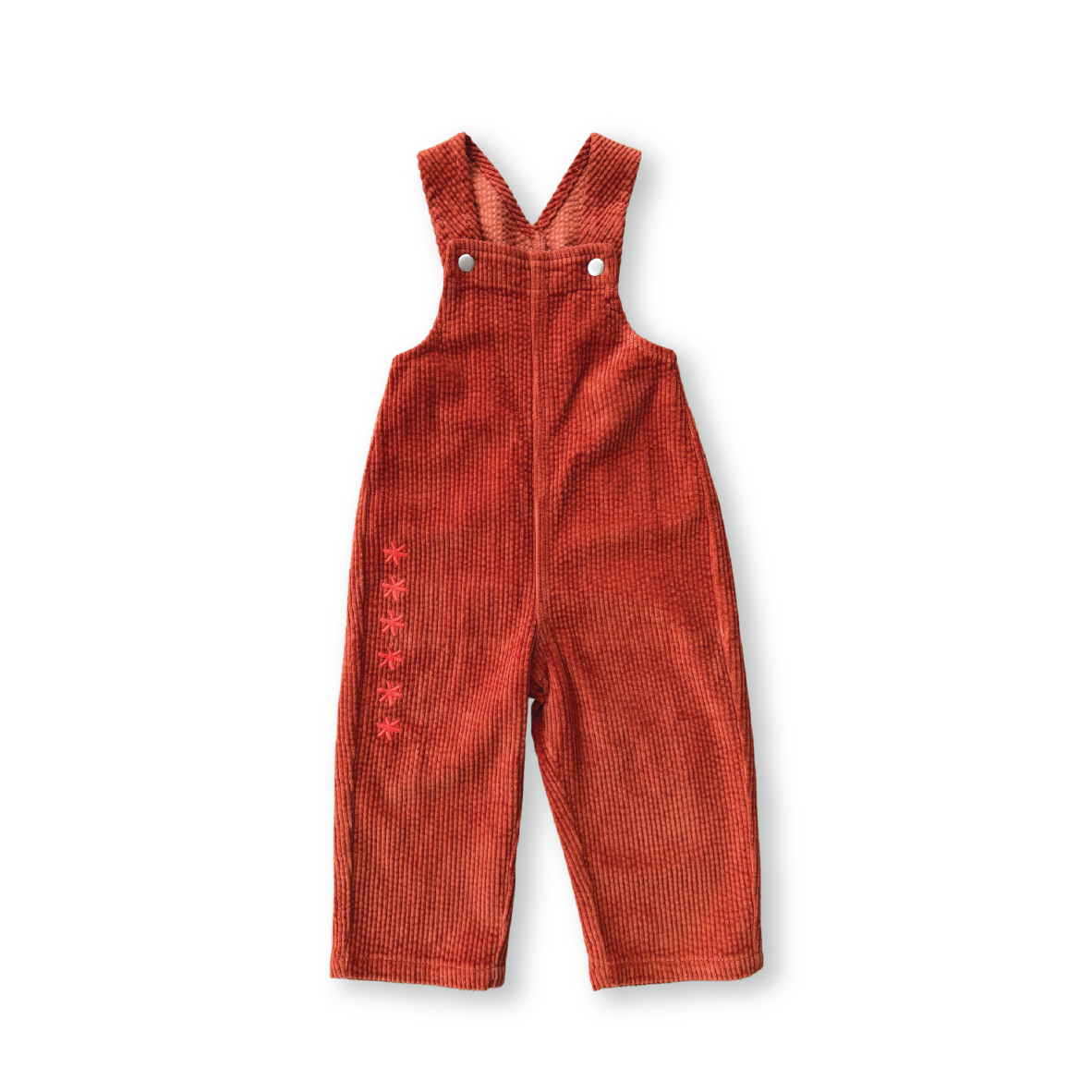Organic Cord Overalls | Brick