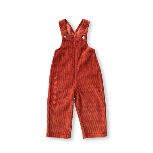 Organic Cord Overalls | Brick