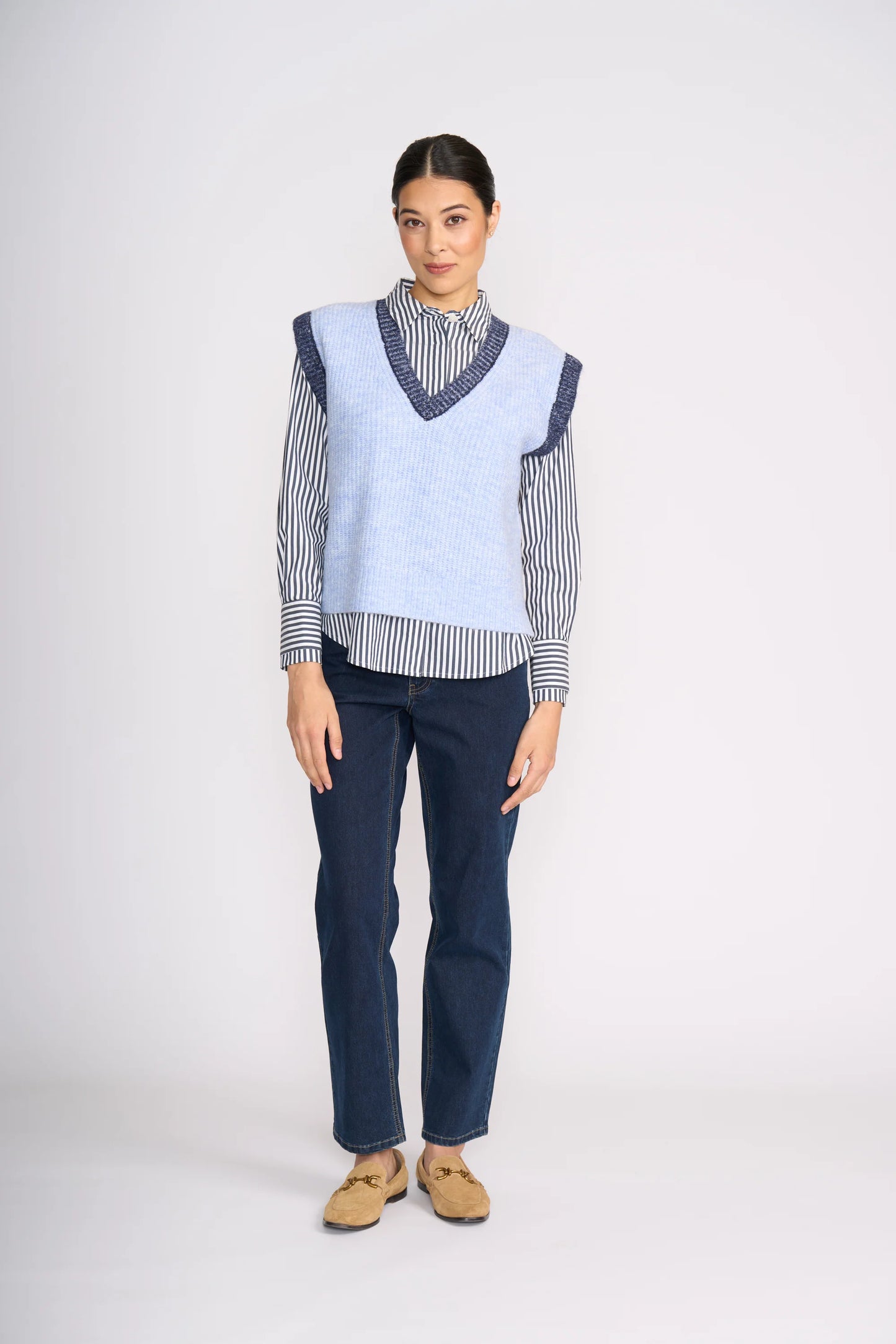 Plush Love Vest | Blue Combo