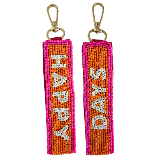 Beaded Keychain | Happy Days