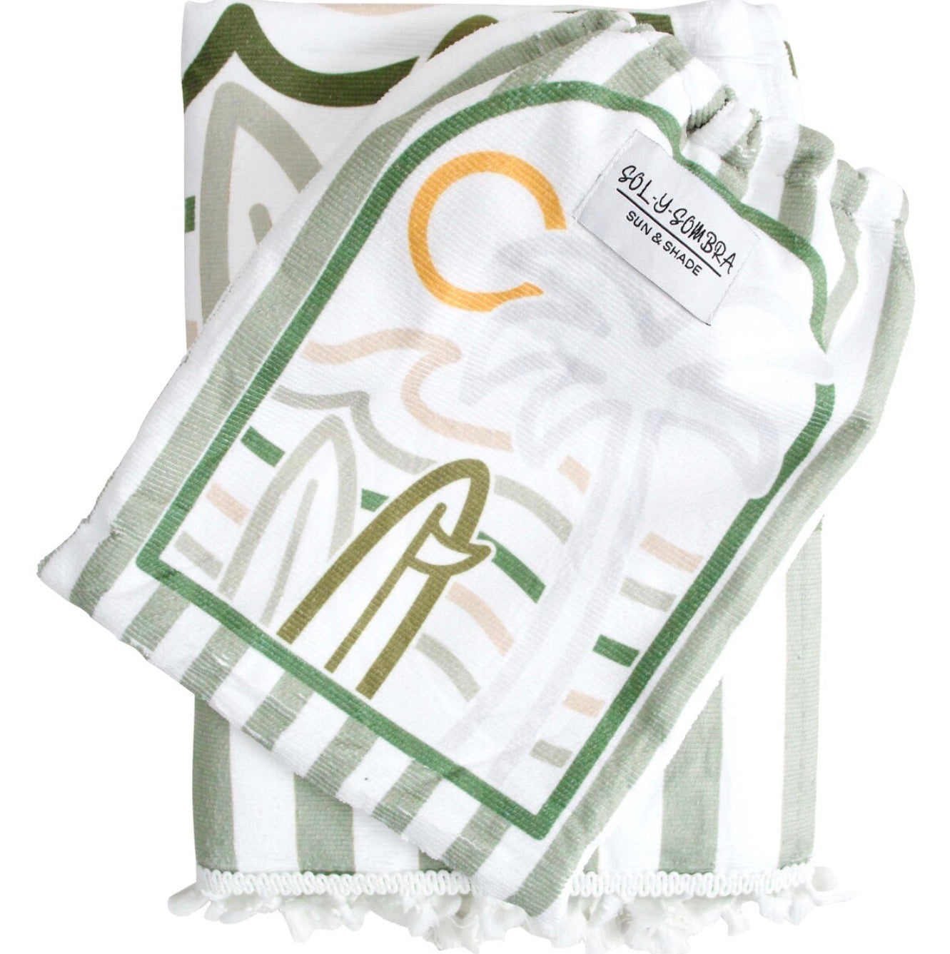 Kids Towel Poncho | Summer Green