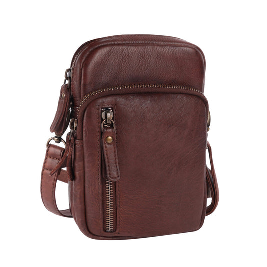 Dallas Small Cross Body Bag | Brown