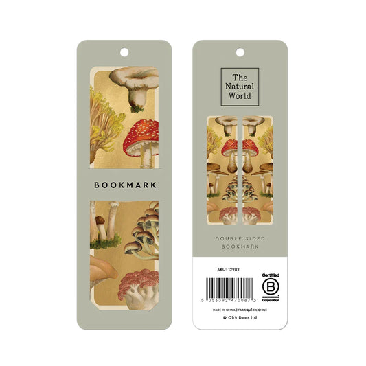 Natural World Double-Sided Bookmark | Fungi