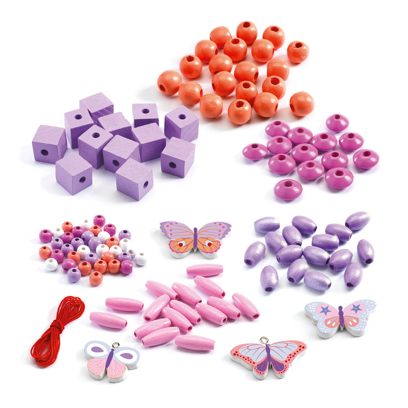 *RETURNS SOON** Colourful Butterfly Wooden Beads