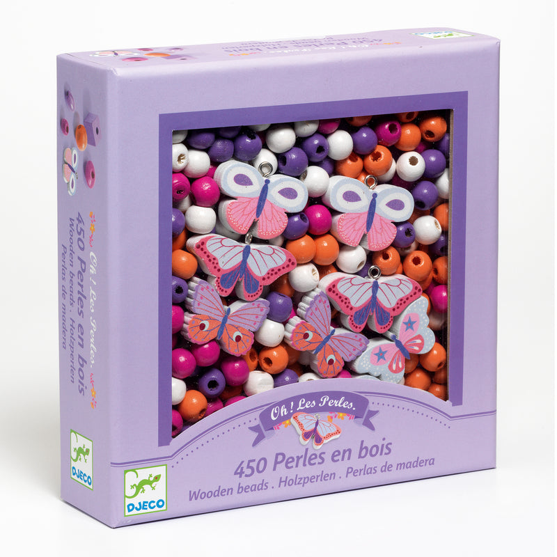*RETURNS SOON** Colourful Butterfly Wooden Beads