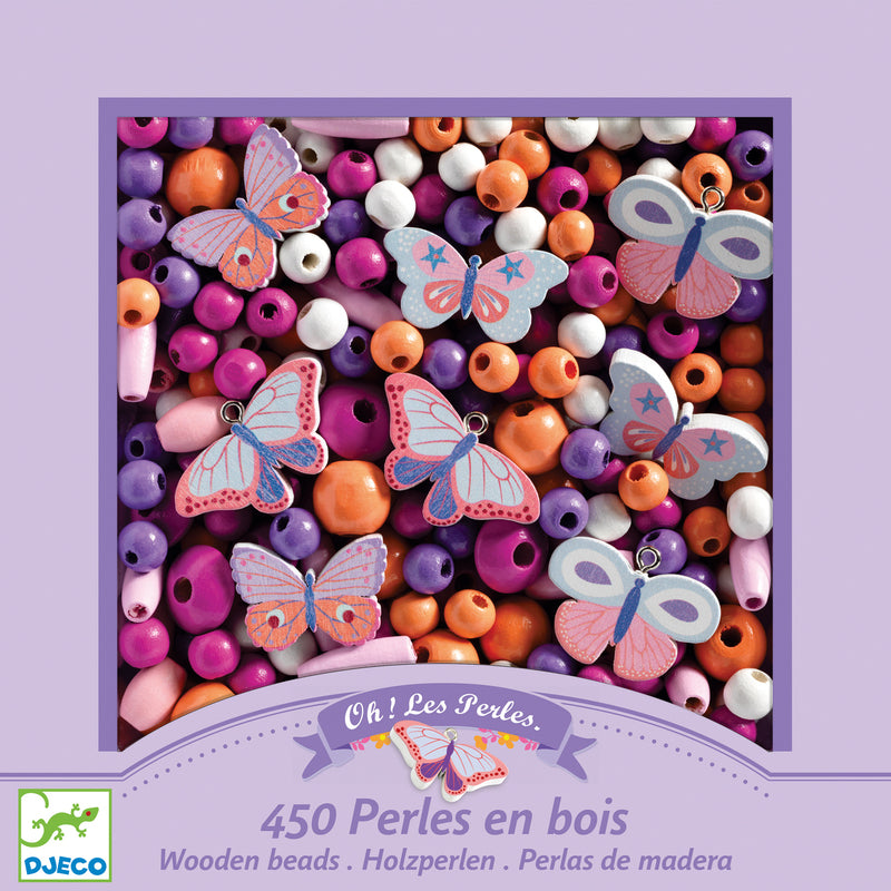 *RETURNS SOON** Colourful Butterfly Wooden Beads