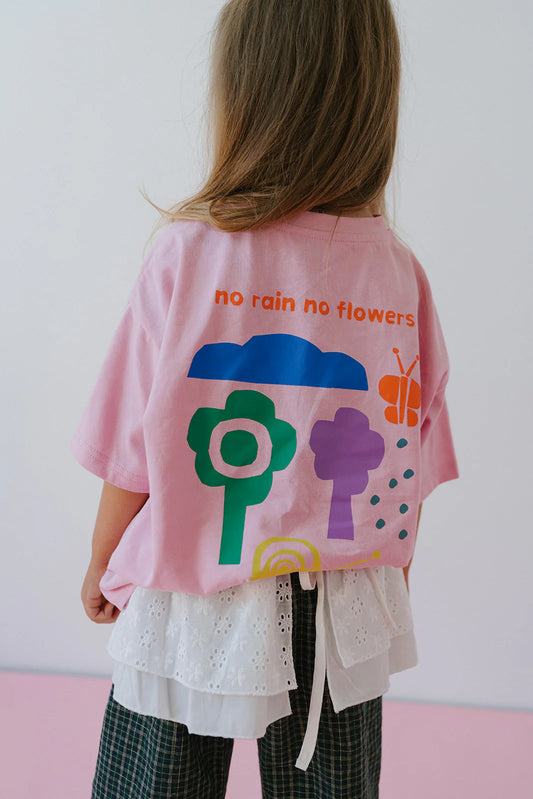 No Flowers Tee | Pink