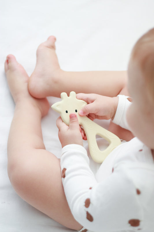 **COMING SOON** Rubber Giraffe Flat Teether