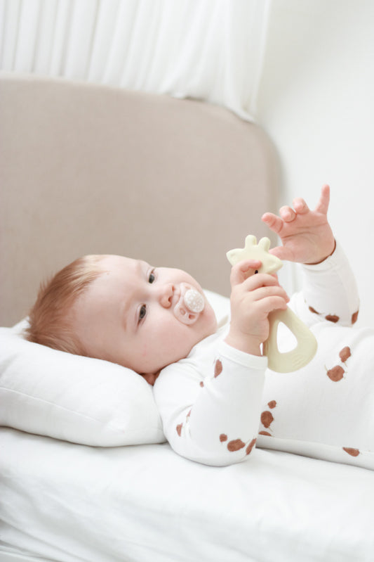 **COMING SOON** Rubber Giraffe Flat Teether