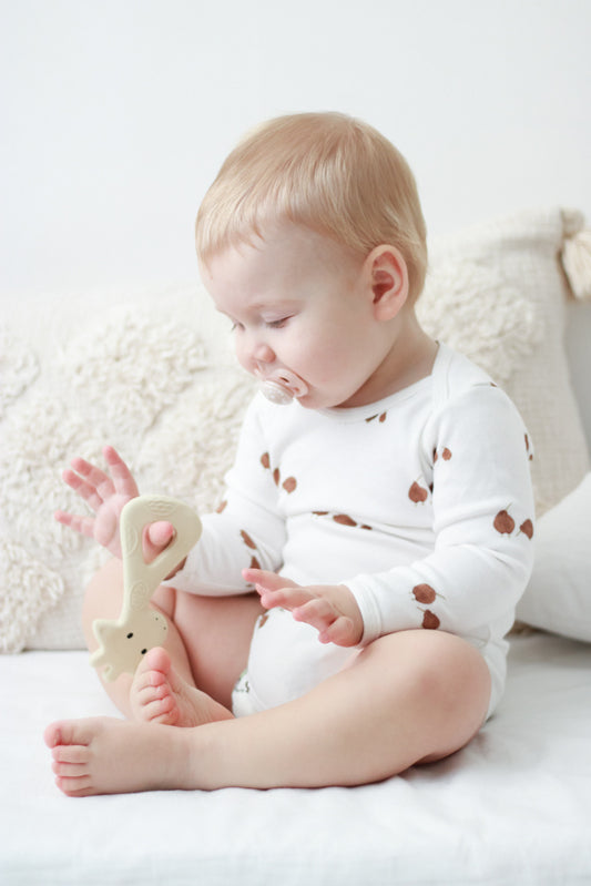 **COMING SOON** Rubber Giraffe Flat Teether