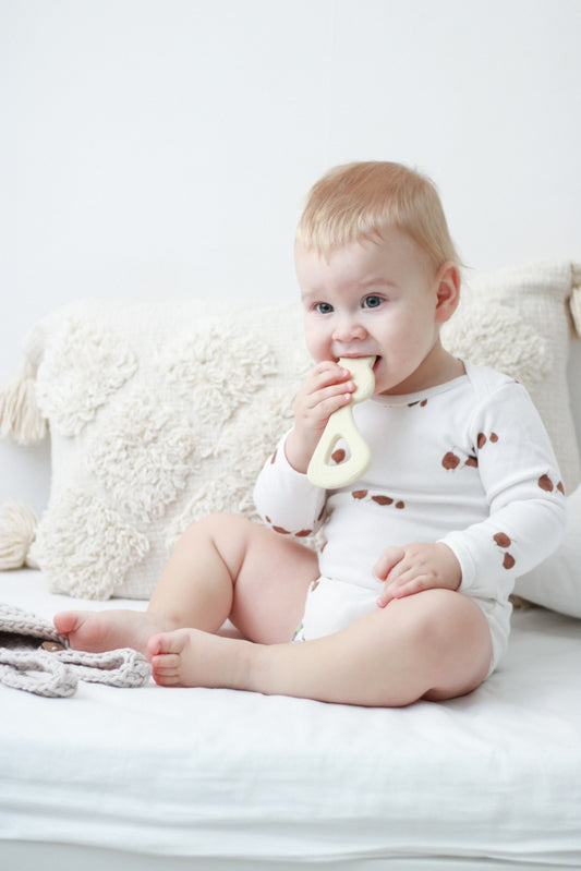**COMING SOON** Rubber Giraffe Flat Teether
