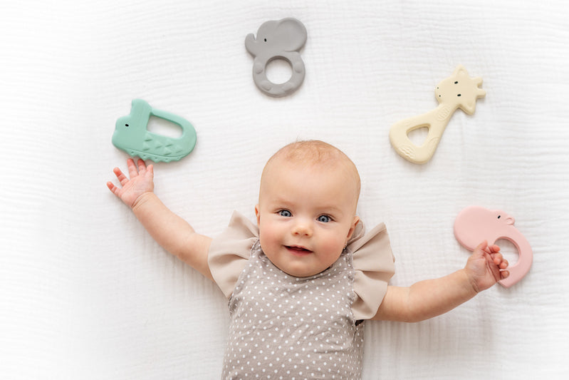 **COMING SOON** Rubber Giraffe Flat Teether