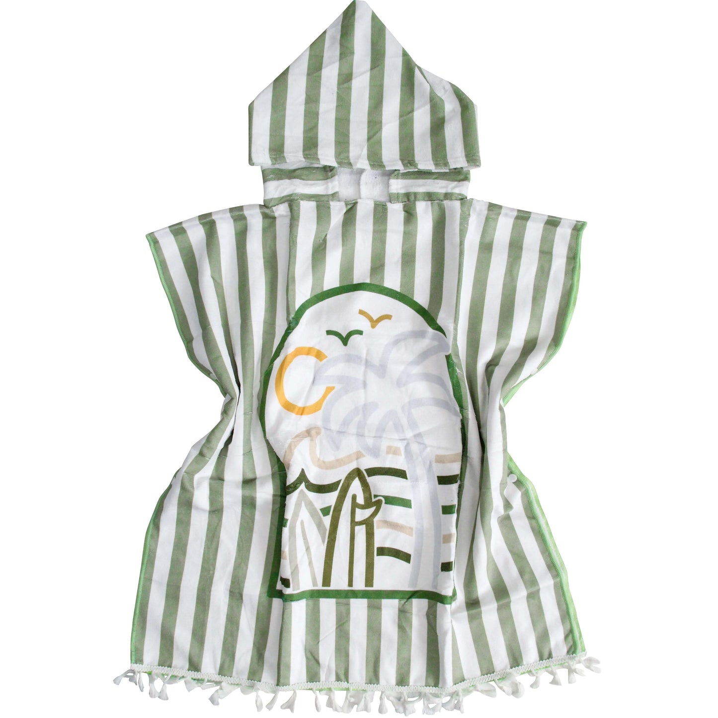 Kids Towel Poncho | Summer Green