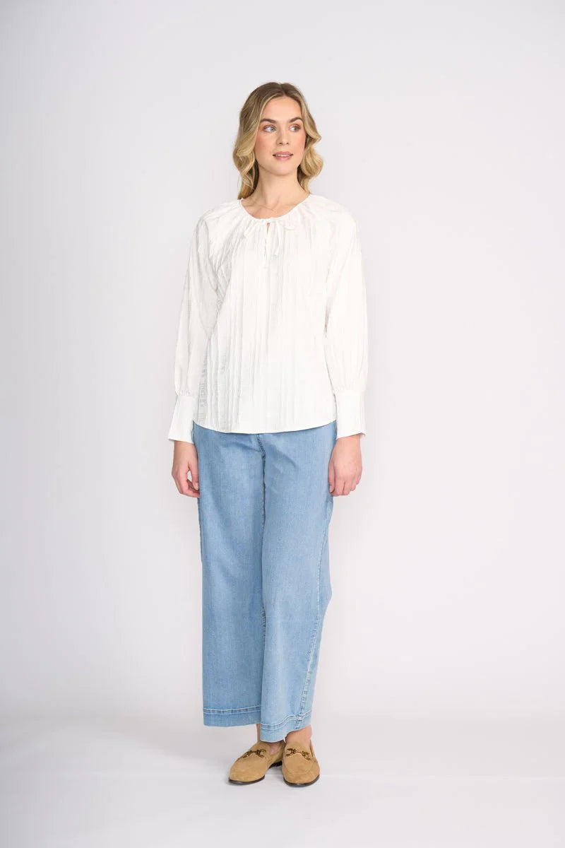 Fluid Lines Reversible Top | Ivory