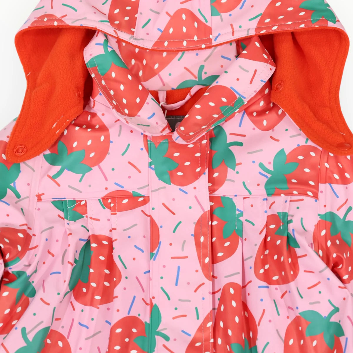 BACK IN STOCK!! Strawberries & Sprinkles Raincoat | Pink