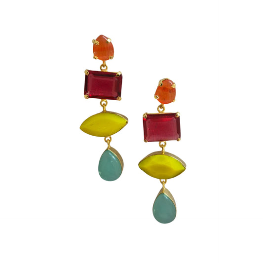 Statement Gem Earring | Multi