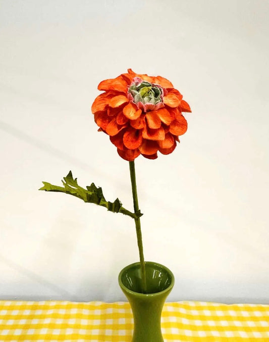 Dahlia Paper Flower | Orange