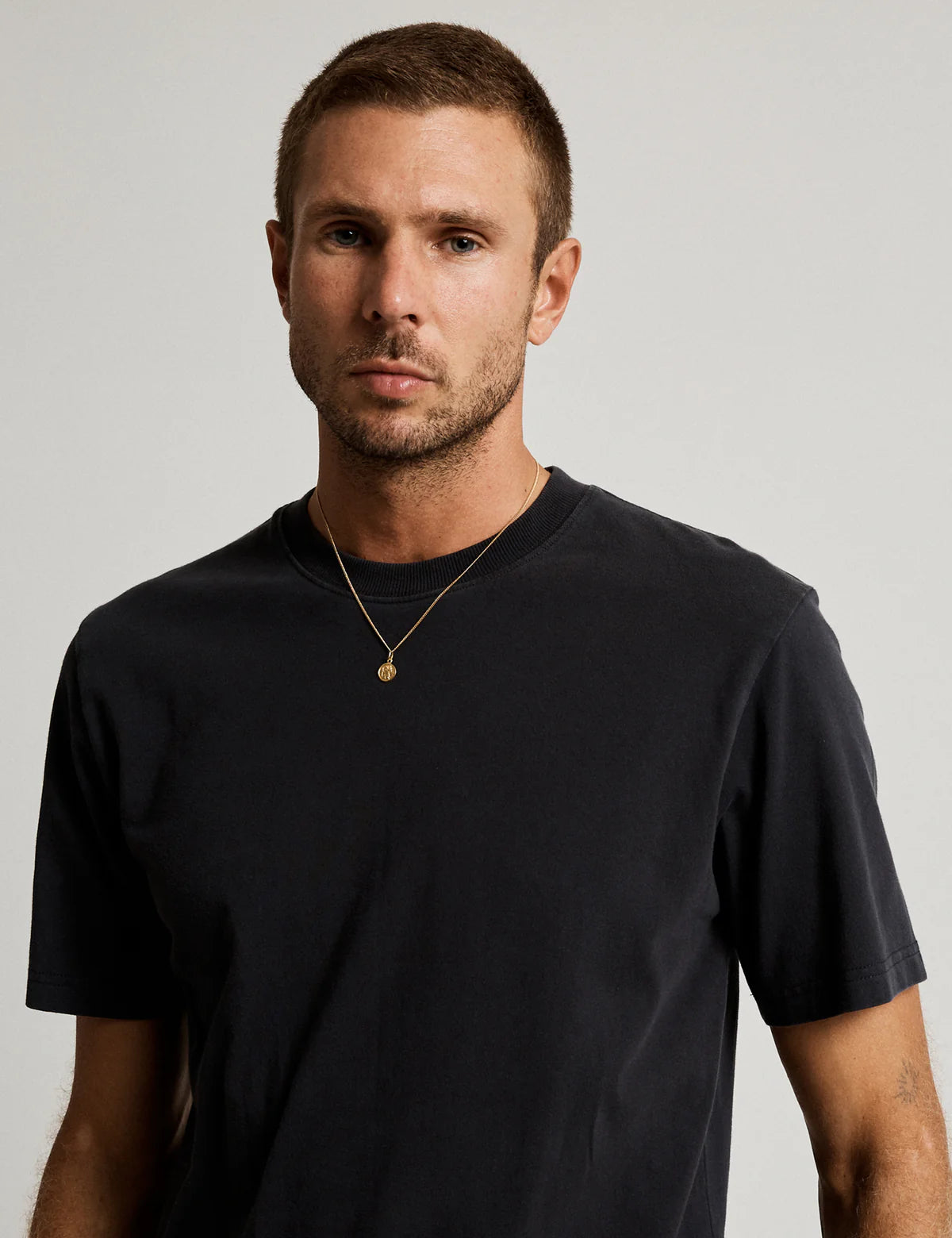 Heavy Weight Tee | Washed Black