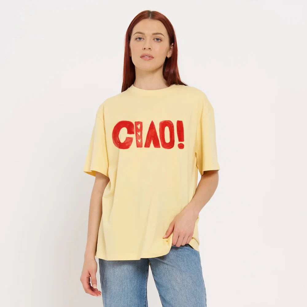 Ciao Boyfriend Tee | Yellow