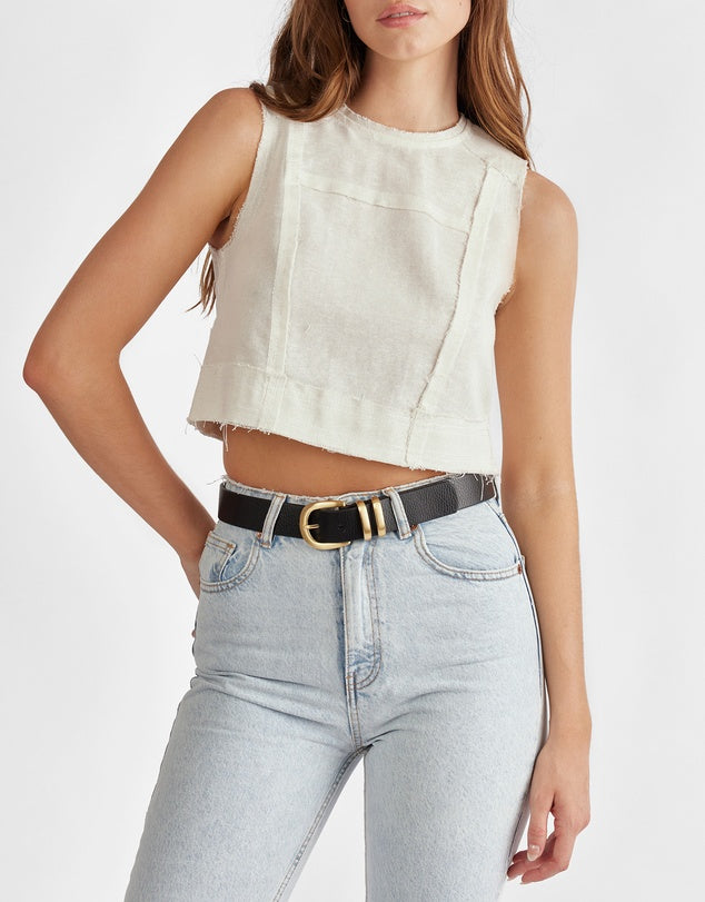 Let it Be Belt | Black/Gold