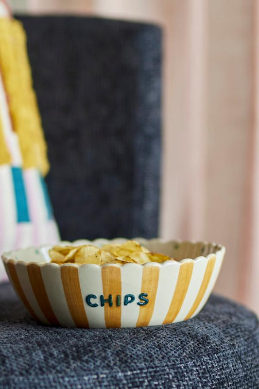 Bloomingville Chip Bowl | Multi Stoneware