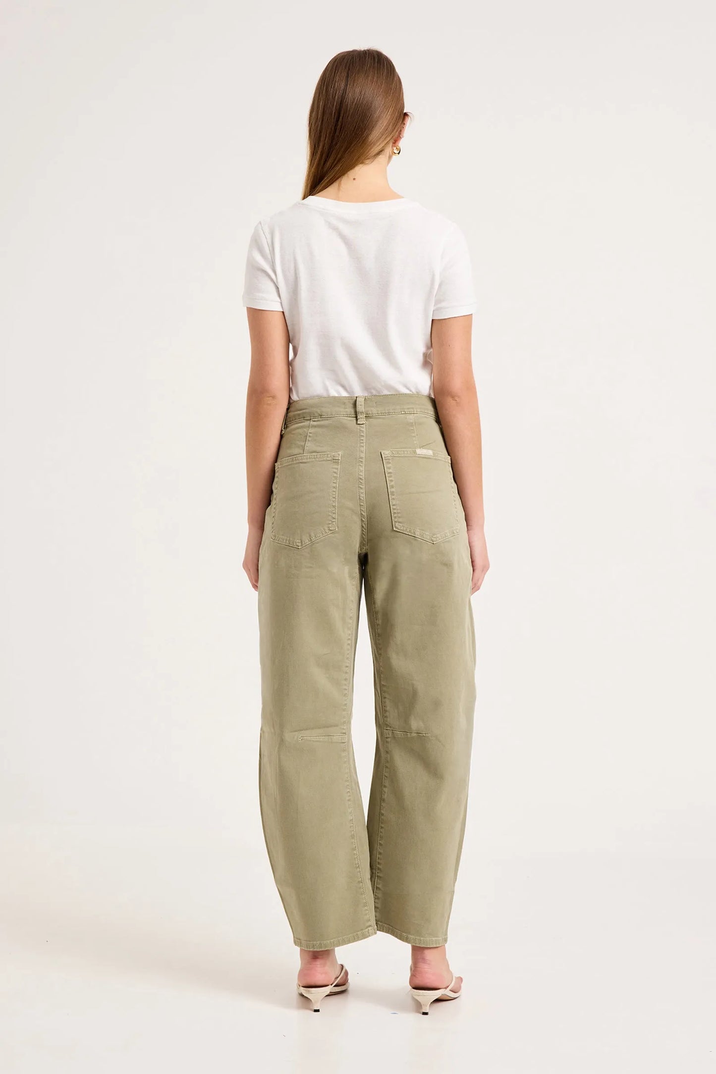 Gigi Barrel Jean | Summer Olive